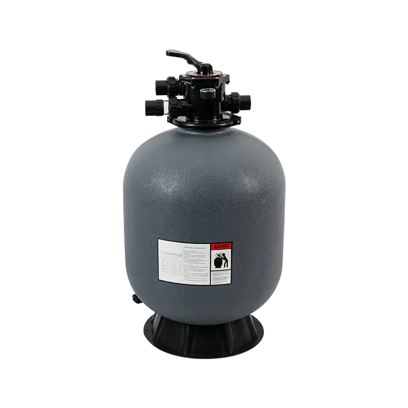 How does the flow rate of the pool sand filter affect its performance?